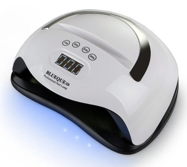 Лампа LED+UV SUN BQ-V9 WHITE, 168W (з підставкою для телефону)