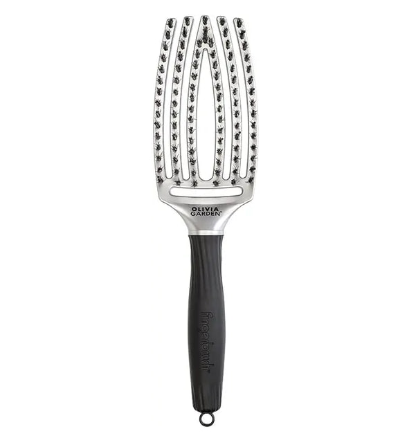 Щітка FingerBrush Care Iconic Boar&Nylon Trinity Silver