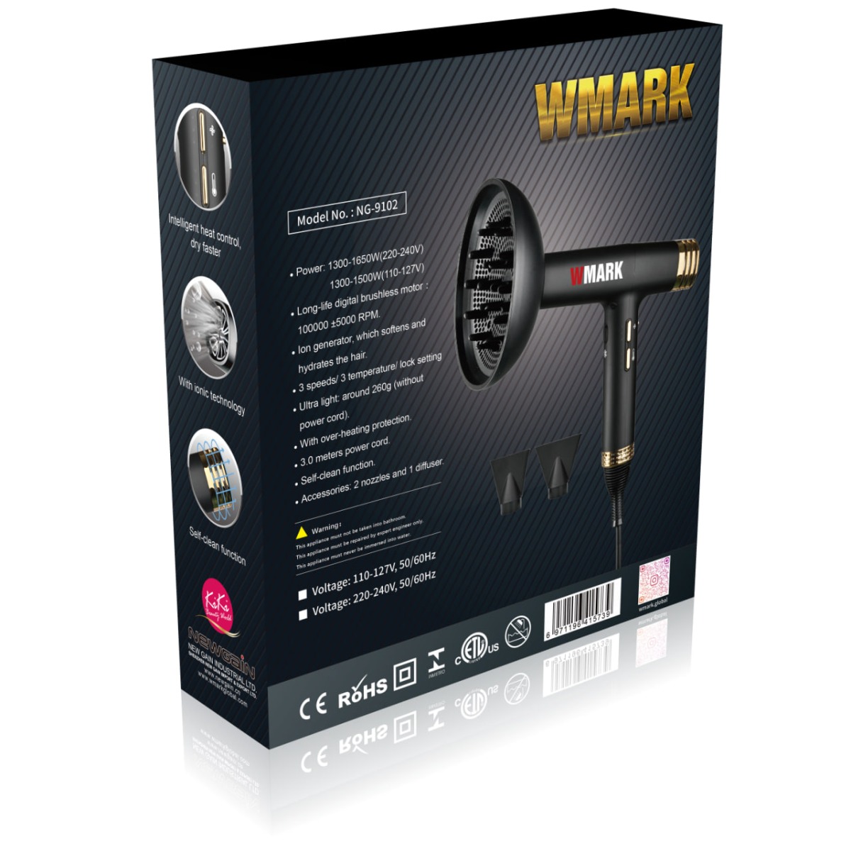 Професійний преміум фен NG-9102EU - фото 5