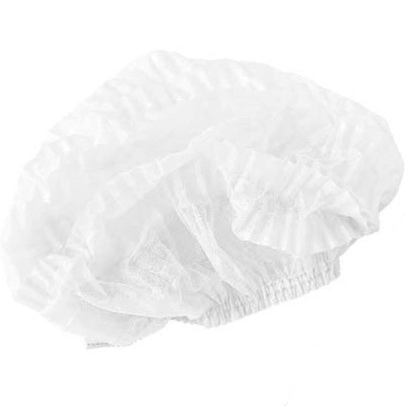 Шапочка спанбонд, БІЛА, 100шт/уп (1 резинка)