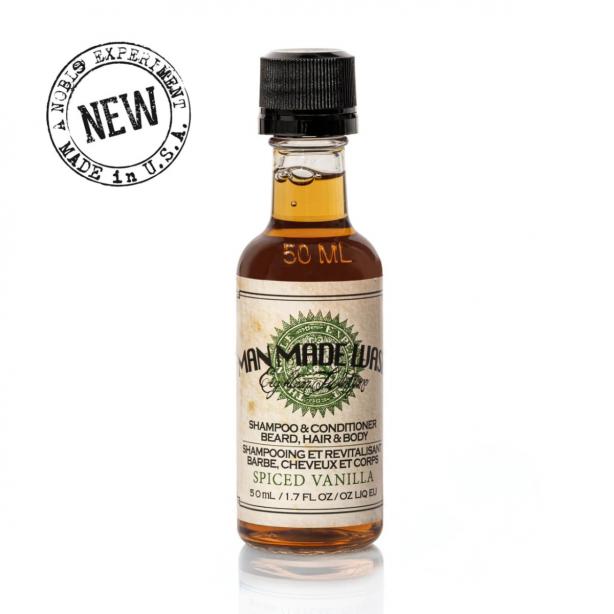 3 в 1 шампунь, кондиціонер та гель для душу для волосся, бороди Spiced Vanilla 50мл