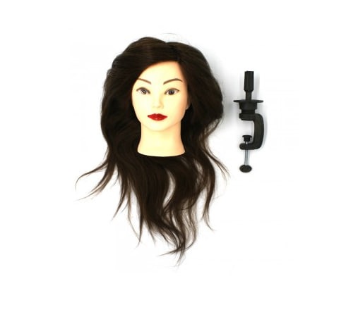 Манекен учбовий з натуральним волоссямкаштан 918\/A-4
