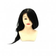 Манекен навчальний з плечима та натуральним волоссям “Брюнетка” 521\/A-1