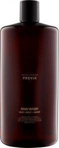 Previa MAN Ванна для тіла і волосся 1000 мл