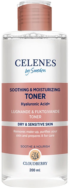 Celenes Заспокоючий тонік з морошкою для сухої та чутливої шкіри 200 мл