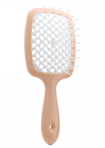 Гребінець для волосся Janeke Superbrush 1830 the Original Italian Світло-коричневий з білим