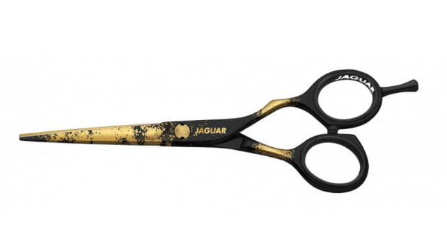 Ножиці перукарські Jaguar Silver Line CJ4+ "Gold Rush" (прямі, 5.5)
