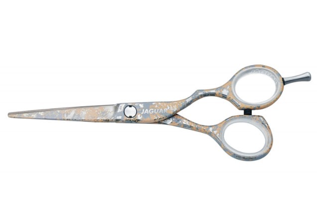 Ножиці перукарські Jaguar Silver Line CJ4+ "Natural Vibes" (прямі, 5.5) 