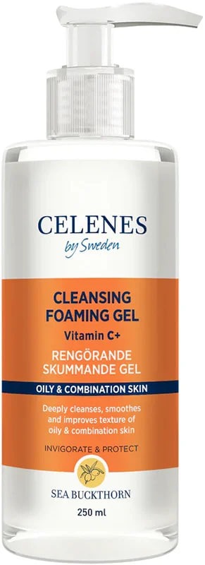 Celenes Очищувальна пінка-гель з обліпихою для жирної і комбінованої шкіри, 250 мл