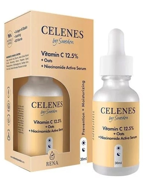 Celenes Сироватка з вітаміном С 12.5%+ OATS+ніацинамід, 30 мл 