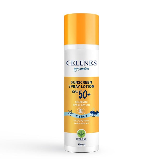 Celenes Сонцезахисний спрей-лосьйон для дітей SPF50+, 150мл 