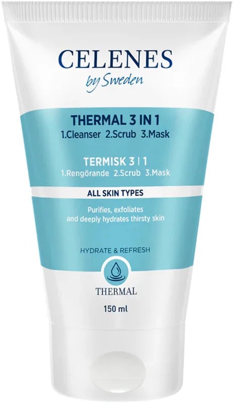 Celenes Термальна очищувальна пілінг-маска 3в1, 150 мл 
