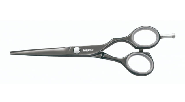 Ножиці для стрижки прямі Jaguar Gold Line Diamond E Titan 5,5 арт. J-21155-13