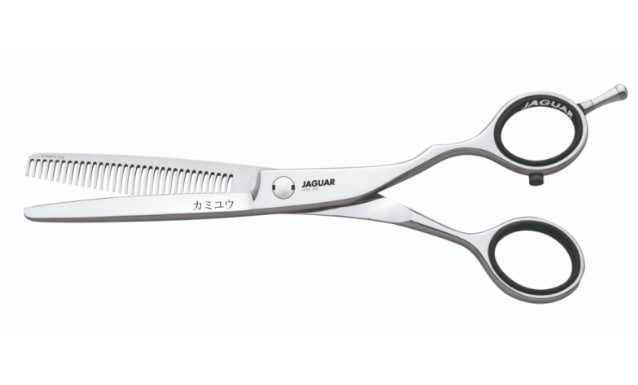 Ножиці для стрижки філірувальні Jaguar Gold Line Kamiyu T33 6,0 арт. J-88600