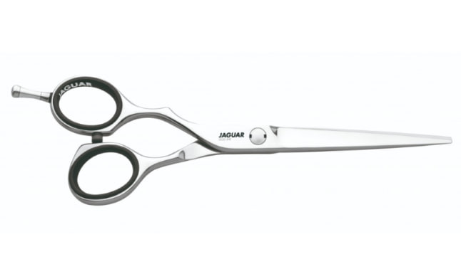 Ножиці прямі для шульги 5.75" Diamond E Left для стрижки професійні Jaguar Gold Line 