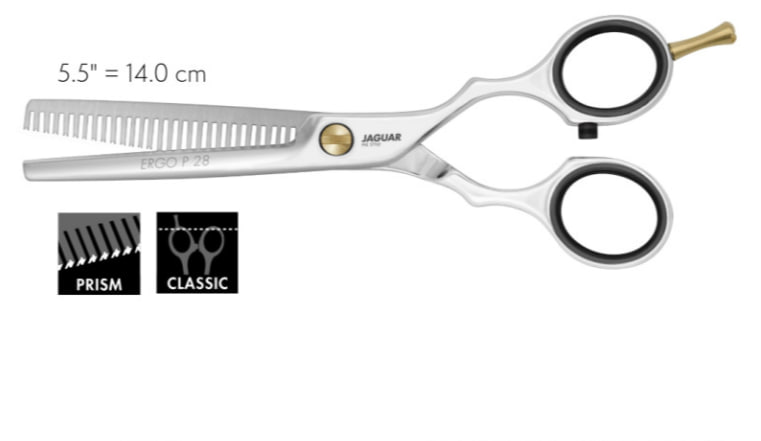 Ножиці перукарські Jaguar Pre Style Ergo Polish (філіровочні, 5.5) J-83355