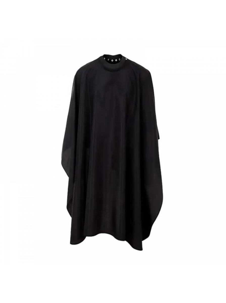 Пеньюар чорний на кнопках без лого