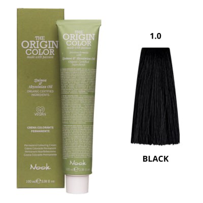 THE ORIGIN COLOR Стійка крем-фарба-1.0 Black