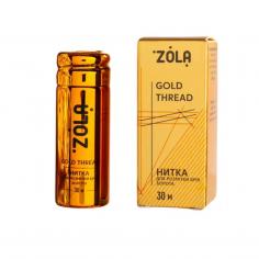 ZOLA Нитка для розмітки брів 30 м (2цв.) (Золота)