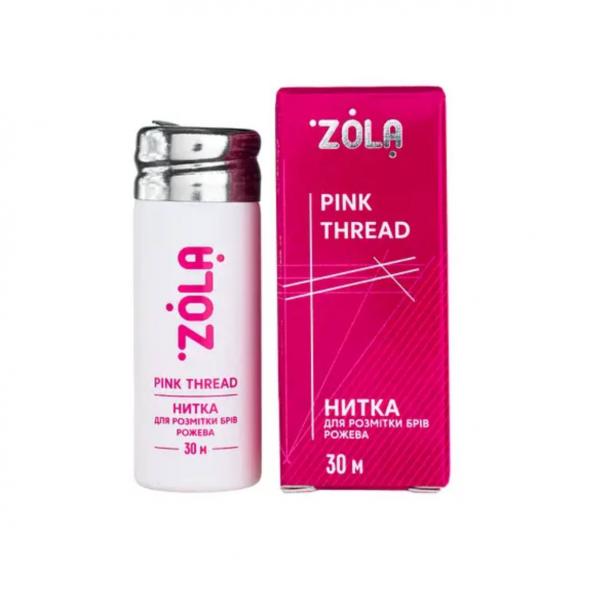 ZOLA Нитка для розмітки брів (Рожева)