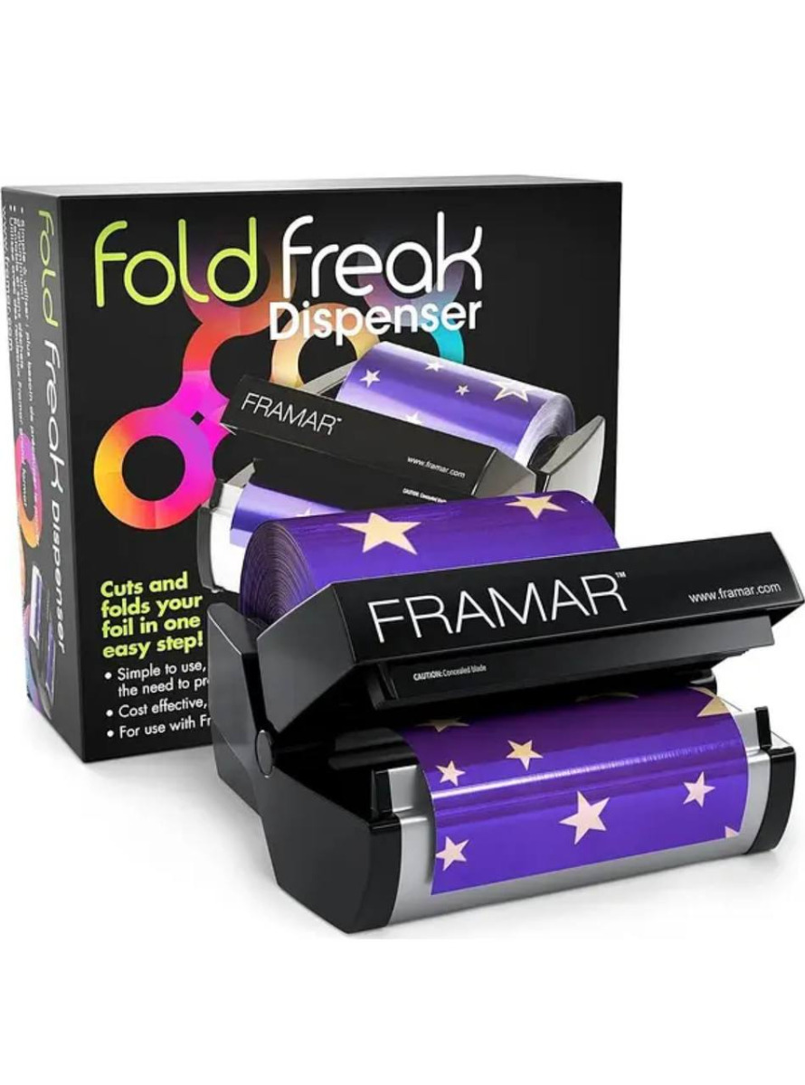 Диспенсер для фольги Framar Fold Freak , купити диспенсер для фольги , диспенсер для фольги фрамар , витискача для фольги , купити підставку для фольги 
