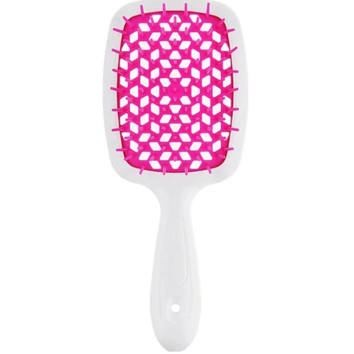 Гребінець для волосся Janeke Small Superbrush-Біло/рожева