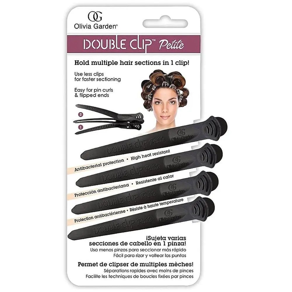 Затискачі подвійні Double Clip чорні 4 шт