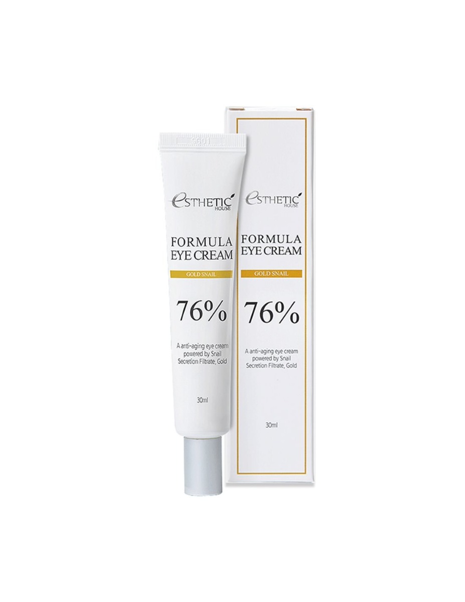 Крем для очей живильний Муцин і золото ESTHETIC HOUSE Formula Eye Cream Gold Snail 76%, 30 мл