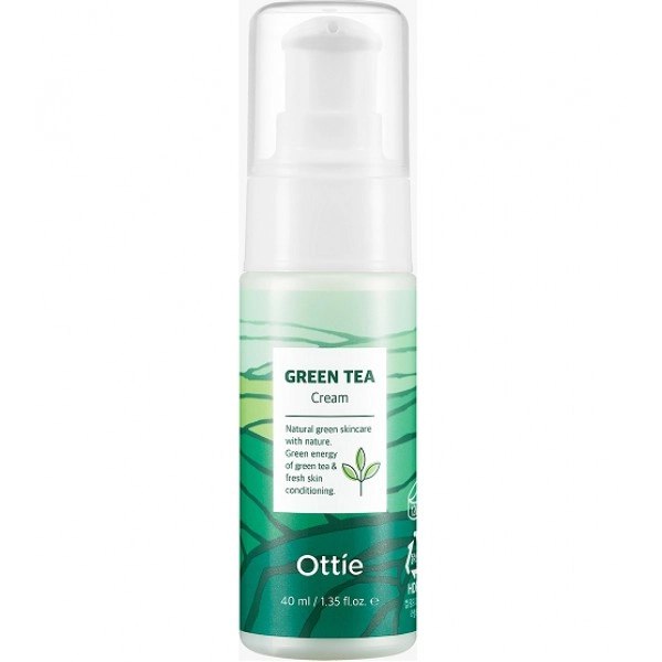 Захисний крем для обличчя з зеленим чаєм Ottie - 40 мл