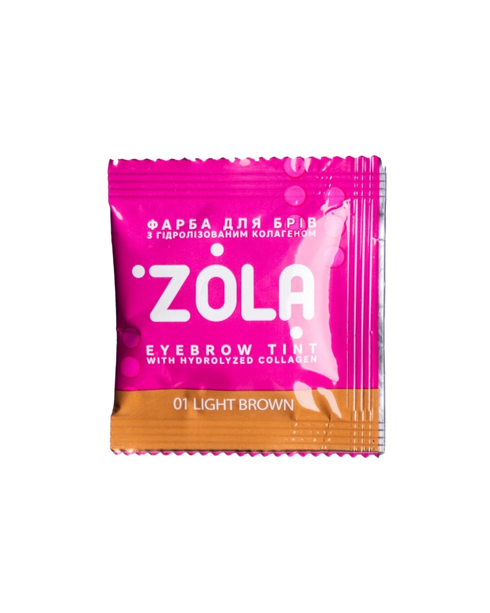 Zola Фарба для брів з колагеном 01 Light Brown 5ml.