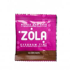 Zola Фарба для брів з колагеном в саше Eyebrow Tint With Collagen 5ml