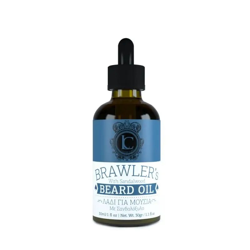 BRAWLER`S BEARD OIL SANDALWOOD Олія для догляду за бородою з сандалом 30мл