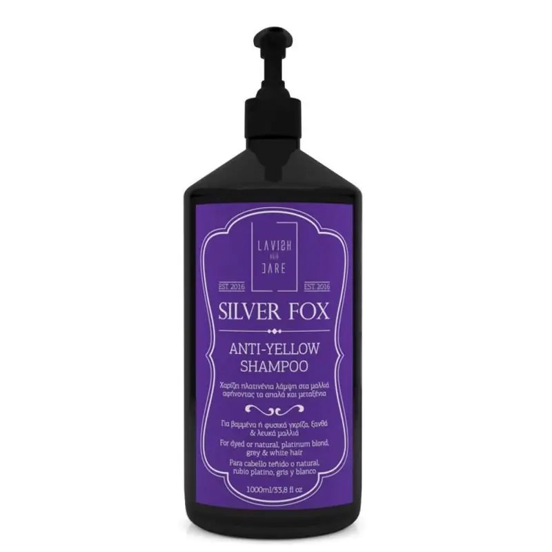 SILVER FOX - Anti-Yellow Shampoo Шампунь проти жовтизни волосся, для блонду 1000мл