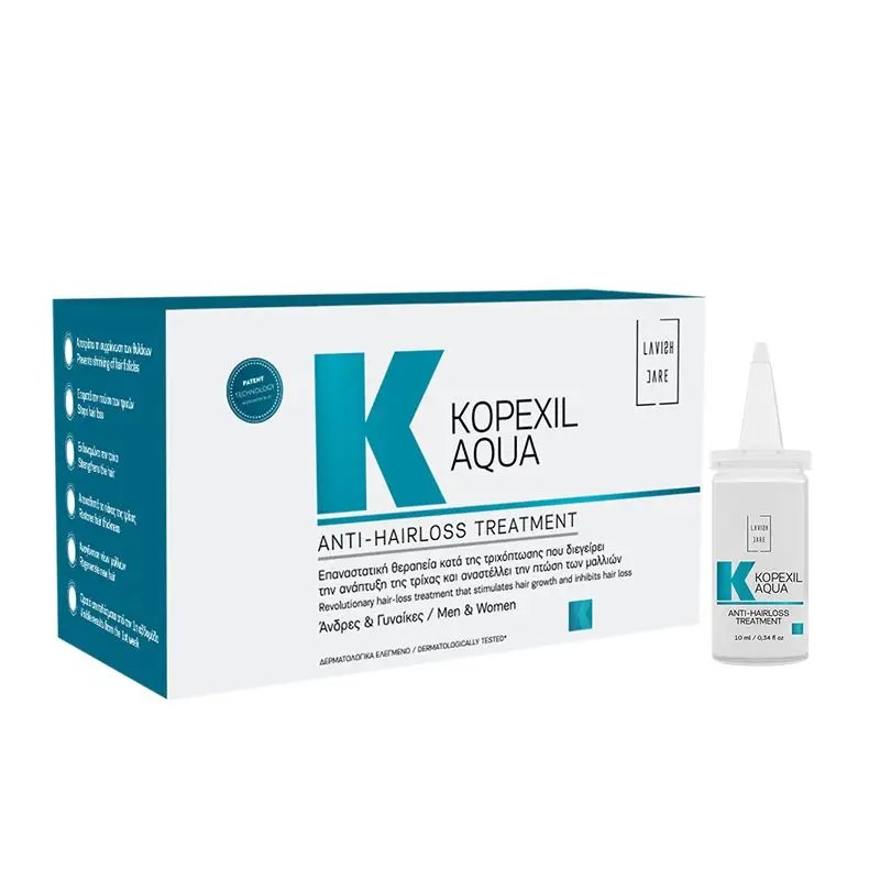 KOPEXIL AQUA - anti-hair loss treatmen Догляд проти випадіння волосся в ампулах 10*10мл - фото 2