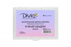 Divia - Багаторазові верхні форми Di1541 [М`який квадрат] (120 шт)