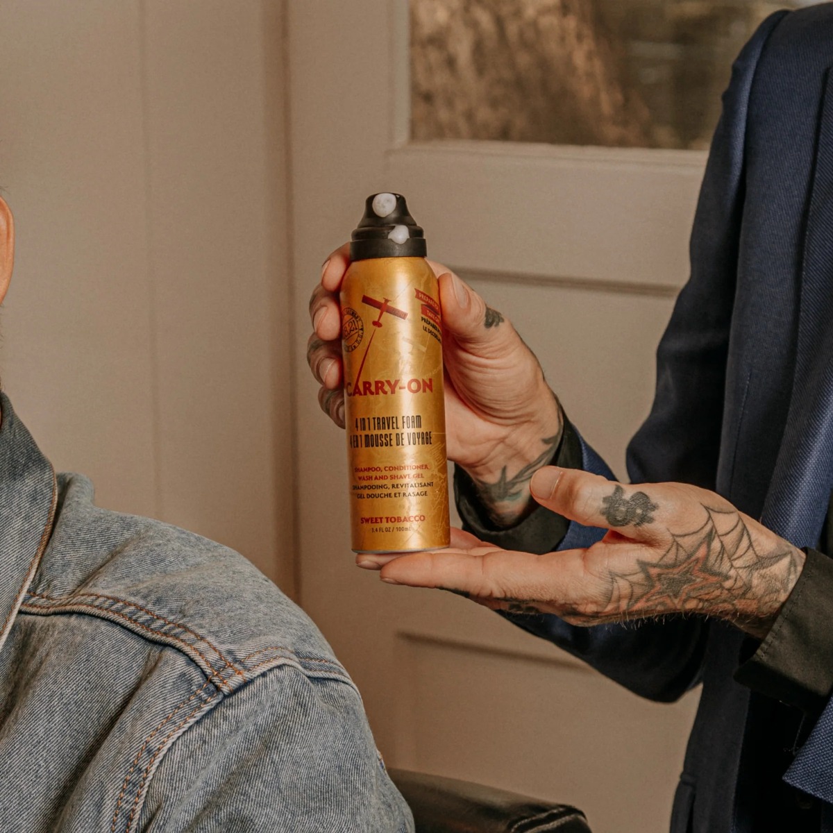 Багатозадачна піна 4-in-1 Travel Size Shower & Shave Foam Gel Sweet Tobacco 100 мл - фото 2