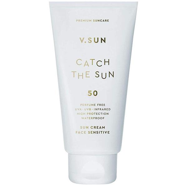 Сонцезахисний крем для обличчя V.SUN, sun cream face sensitive SPF 50 Perfume Free 75 мл